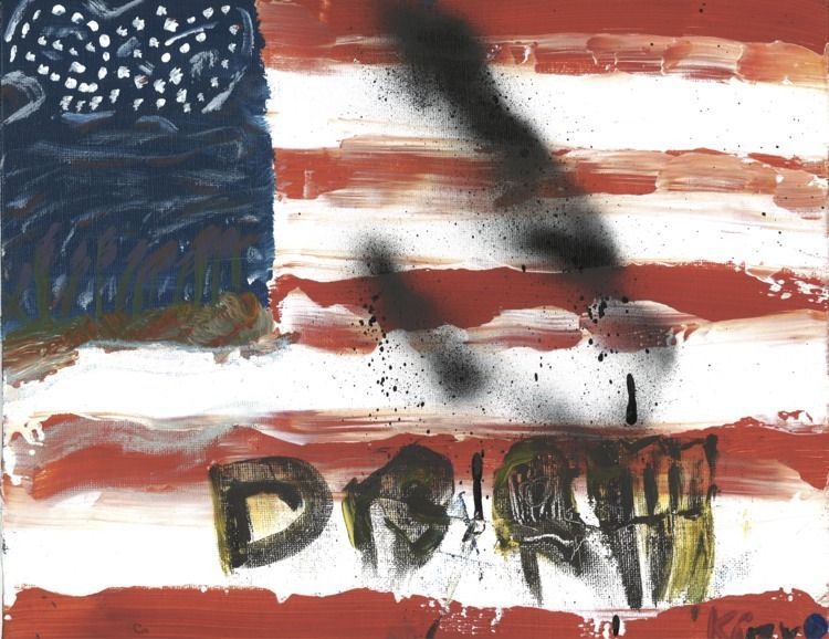 America(n) Flag Original Print.  America(n) Flag Original Print. "Dream" 2 of 4