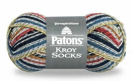 Kroy socksBlue striped ragg #55102