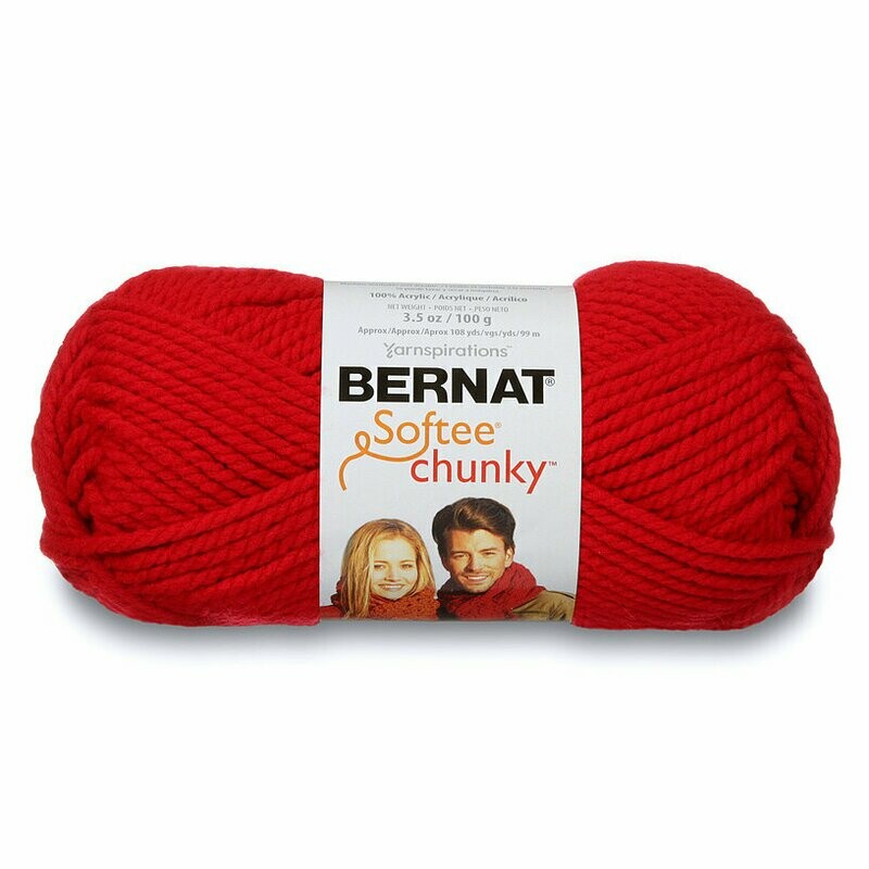 Softee chunky 100g Berryred #28705