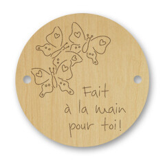 Bouton papillon - fait à la main pour toi #142