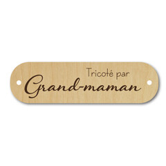 Bouton rectangle tricoté par grand-maman #137