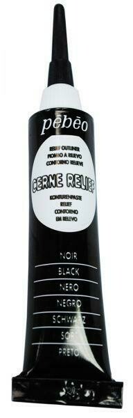 Vitrail cerne relief Noir