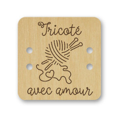 Bouton carré - tricoté avec amour 144