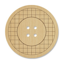 Bouton de bois #159