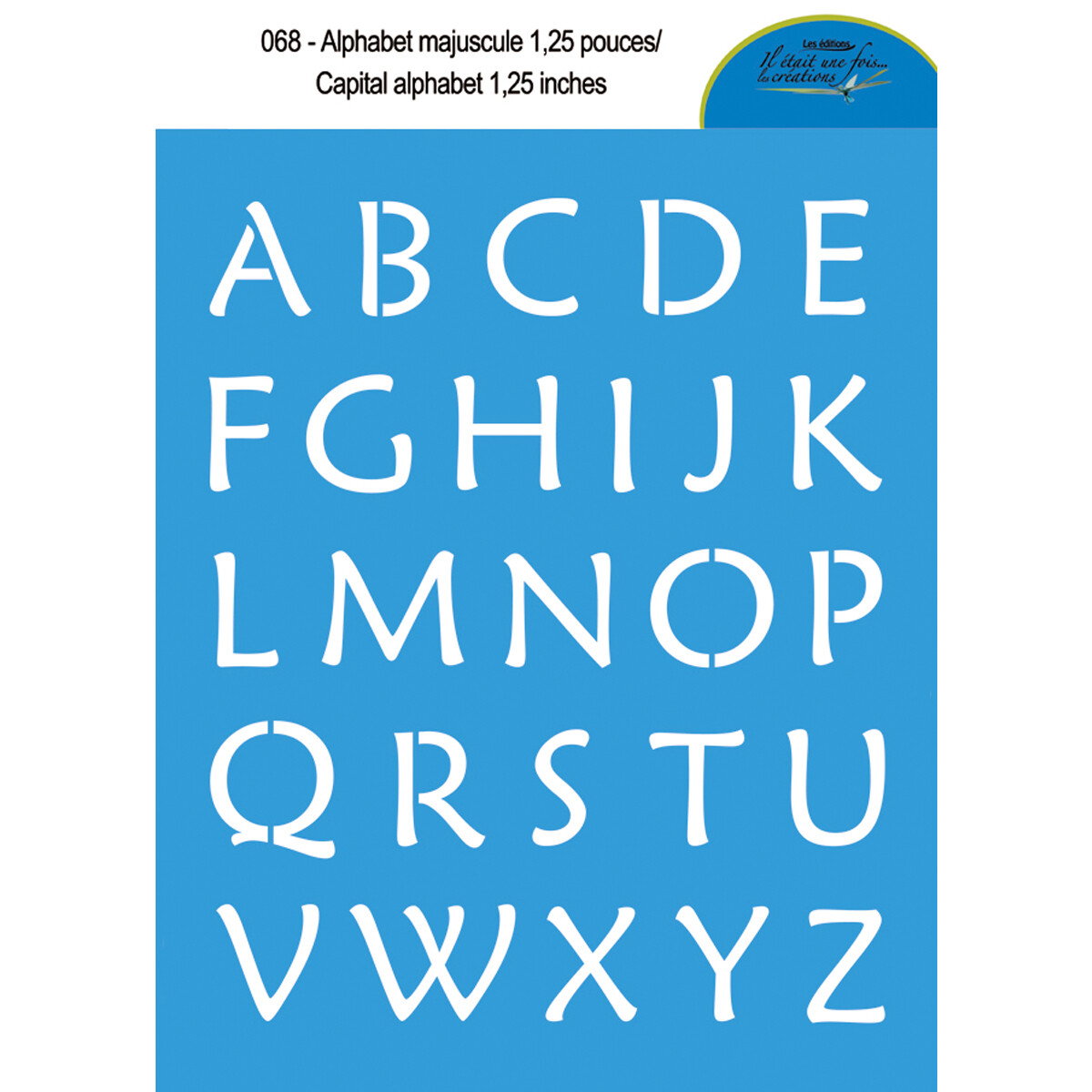 Alphabet majuscule 1,25&#39;&#39; 068