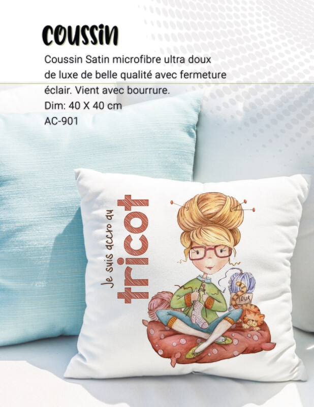 Coussin - La tricoteuse - AC-901