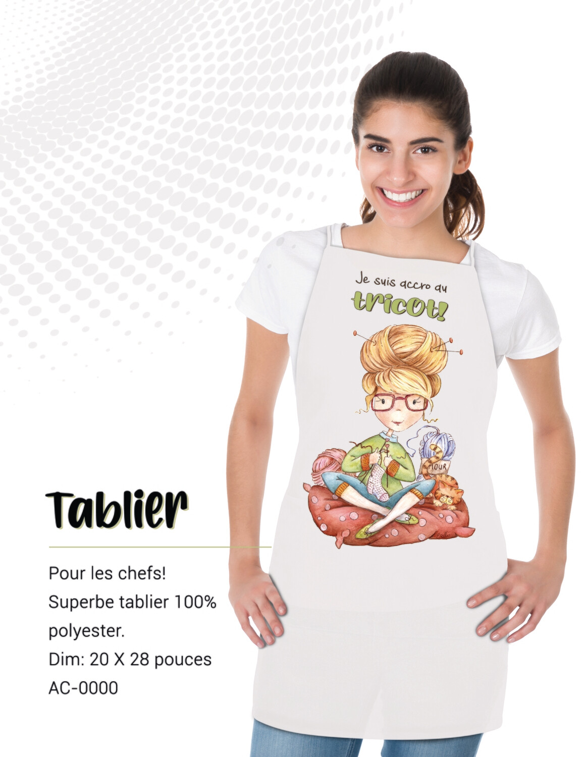 Tablier - La tricoteuse -AC-918