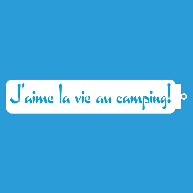 J&#39;aime la vie au camping M008