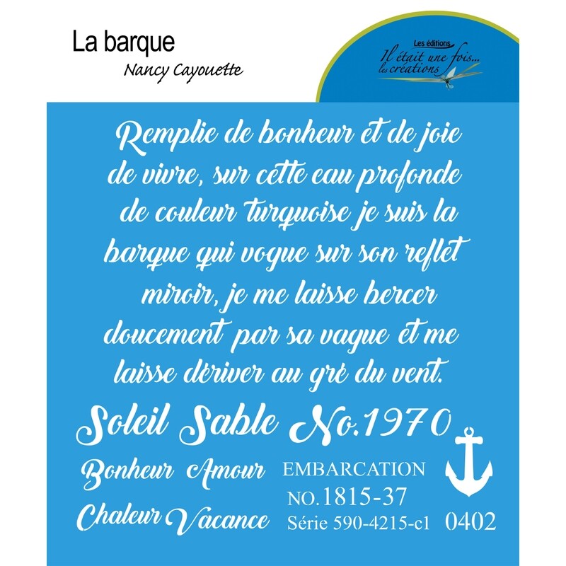 La barque - Nancy Cayouette