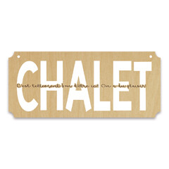 Plaque chalet 111