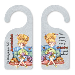 Accroche porte - La crocheteuse - C. Fellis