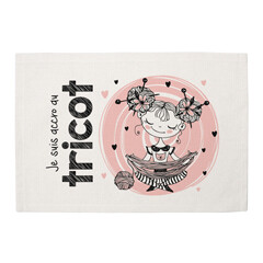 Napperon en lin - Je suis accro au tricot