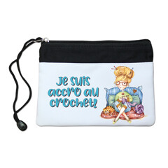 Pochette avec fermeture éclair - La crocheteuse - C. Fellis