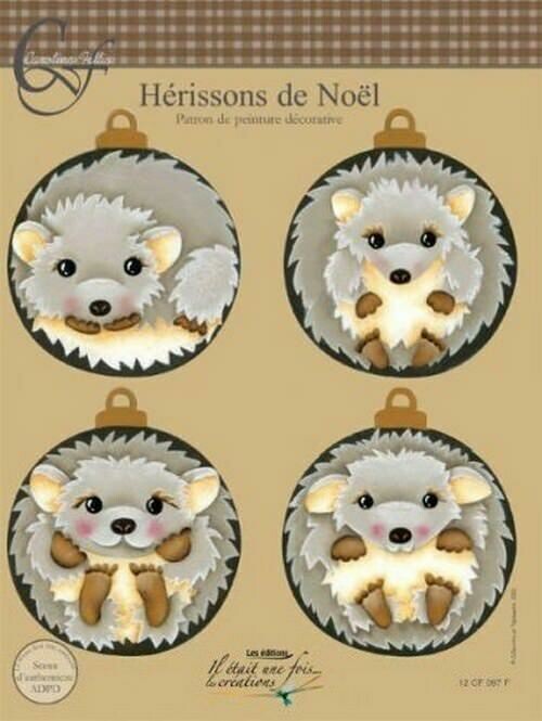 Hérissons de Noël/Caroline Fellis
