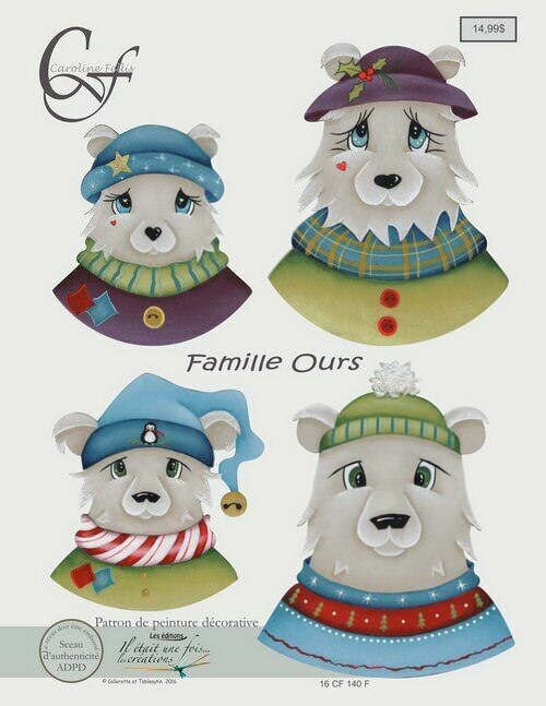 Famille ours/Caroline Fellis
