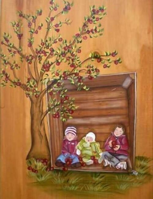 Pomme en famille