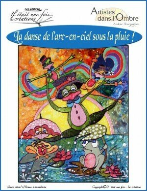 La danse de l&#39;arc en ciel sous la pluie