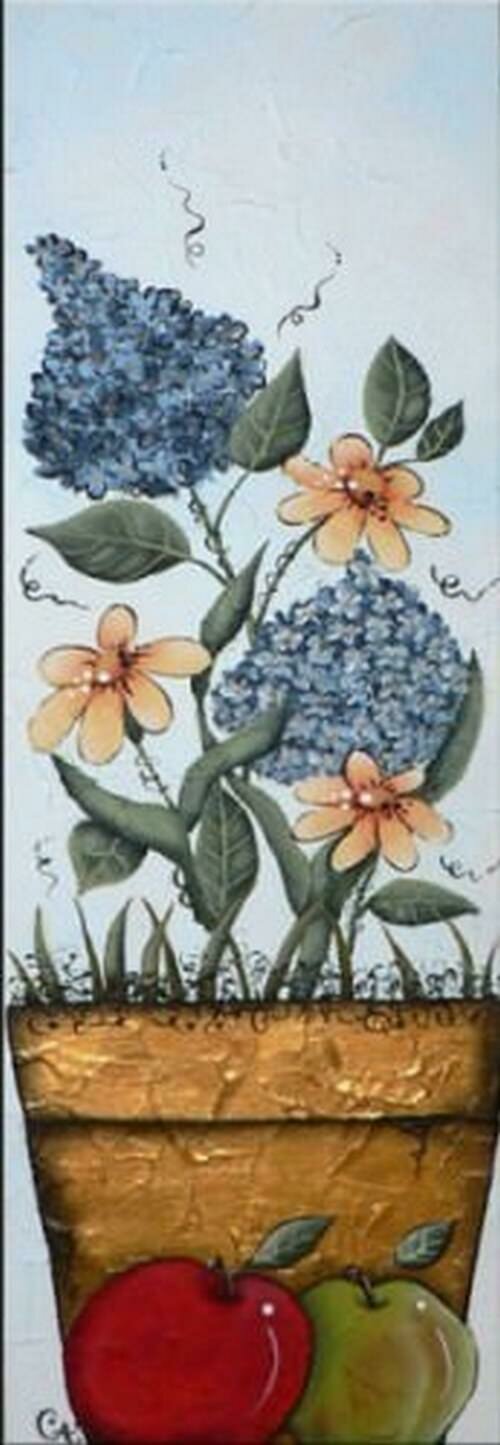 Fleurs et pommes/C.Langlois