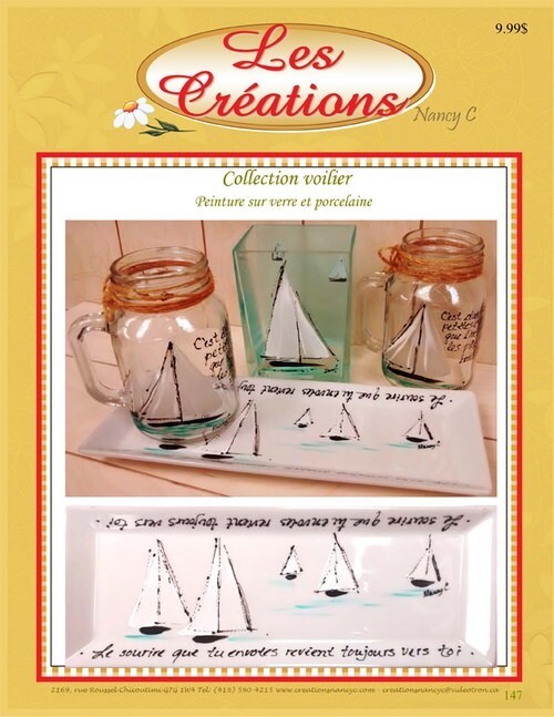 Collection voilier sur verre/Nancy Cayouette