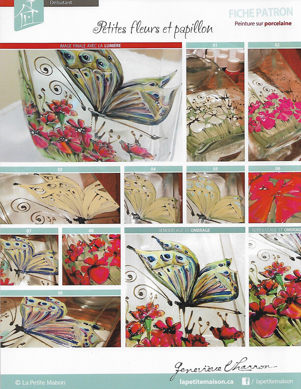 Petites fleurs et papillons/G.Charron