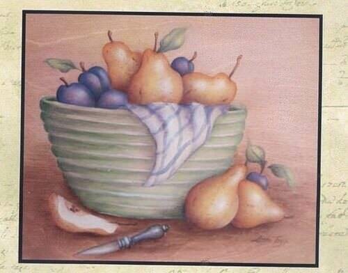 Poires et prunes/Linda Tozzi