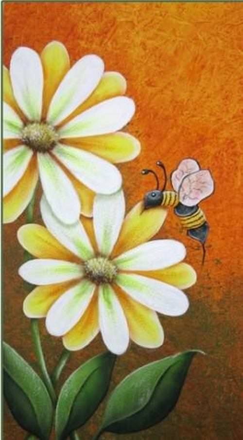 L&#39;abeille butine/J.HENAULT