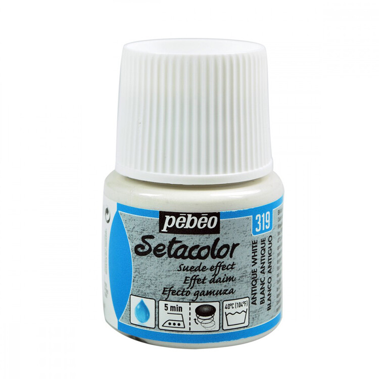 Sétacolor effet daim #319 Blanc antique