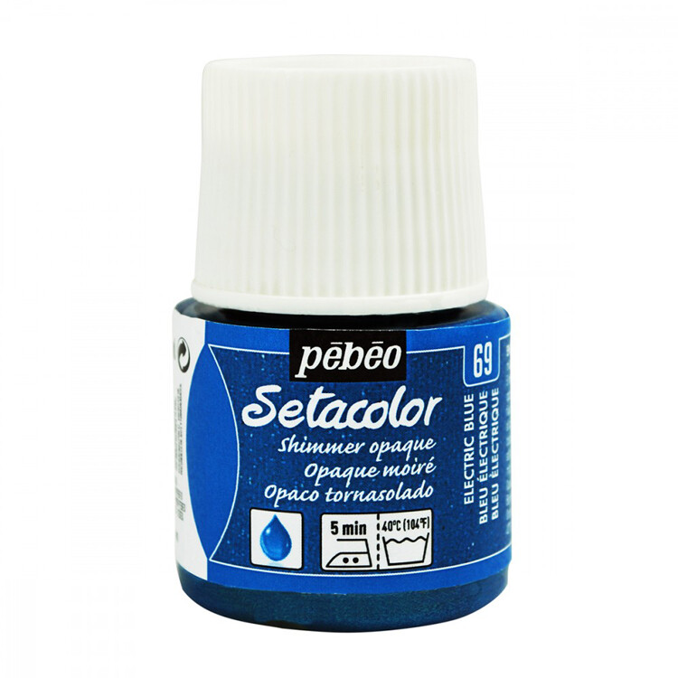 Sétacolor opaque moiré #69 Bleu électrique
