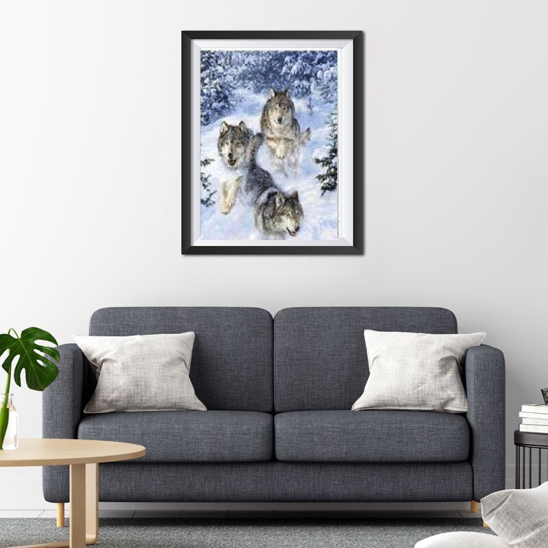 Diamond painting/ Les loups AC-DP009