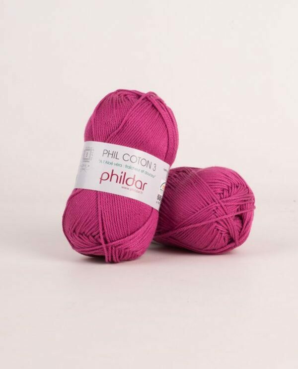 PHIL COTON 3/MAGENTA