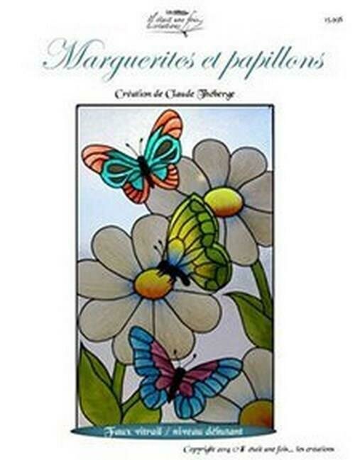 Marguerites et papillons/C.Théberge