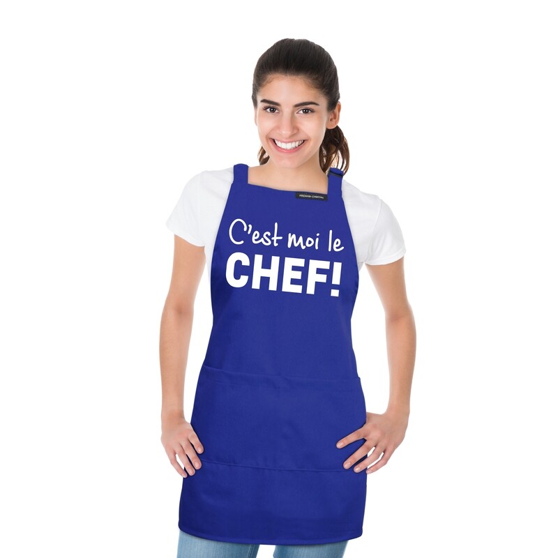 Tablier en coton - C&#39;est moi le chef! - AC830