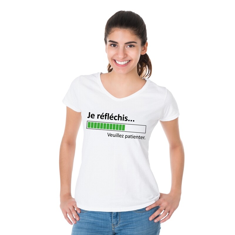 T-shirt femme - Je réfléchis...