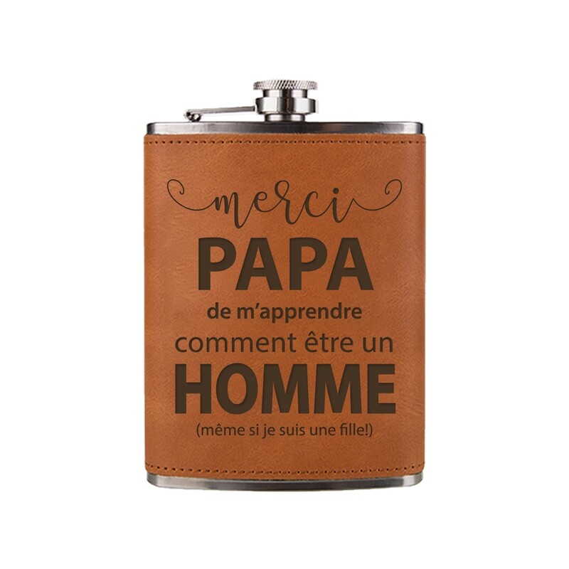 Flasque à boisson - Merci papa