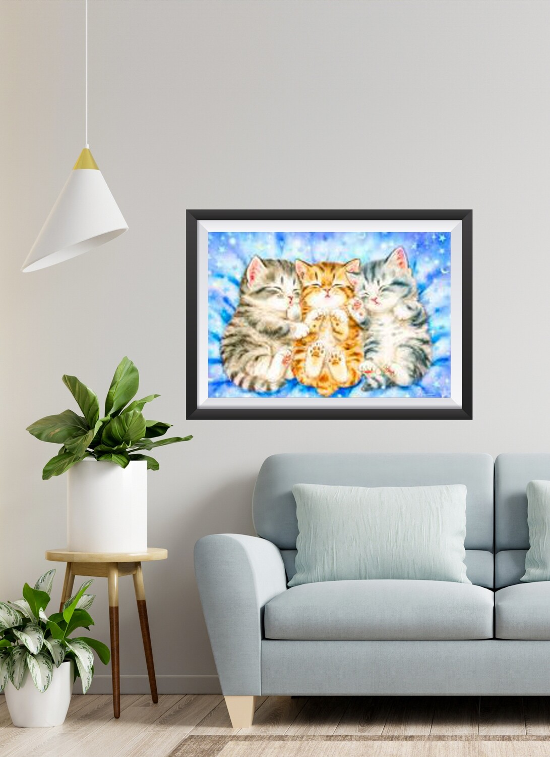 Diamond painting/ Trio de petits chats AC-DP010