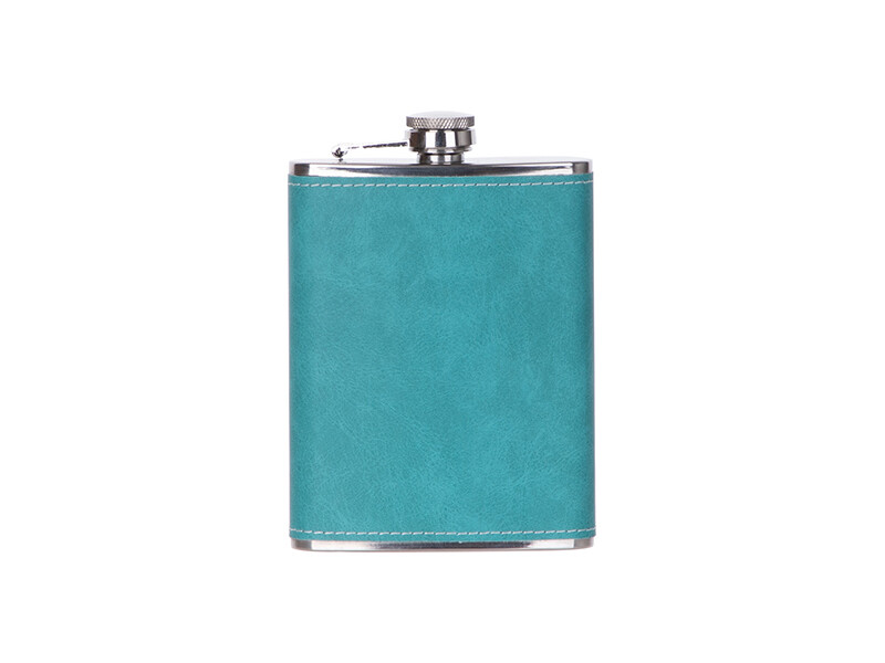 FLASQUE À BOISSON EN CUIR JADE