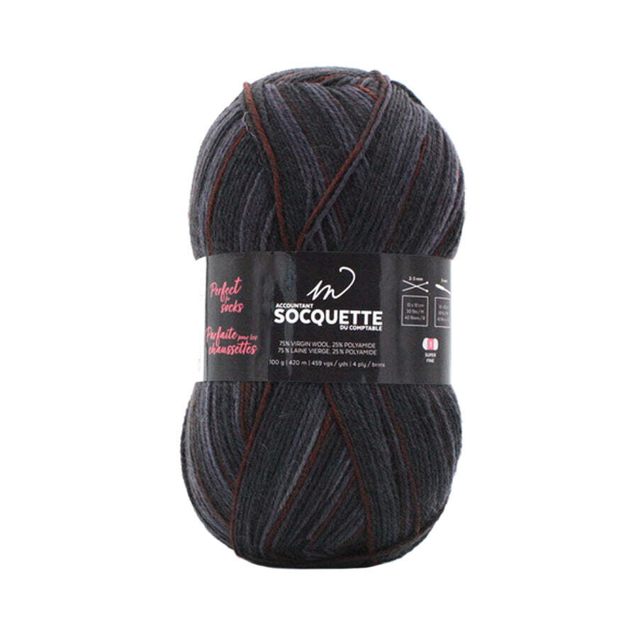 LAINE M SOCQUETTE ANTHRACITE BRIQUE