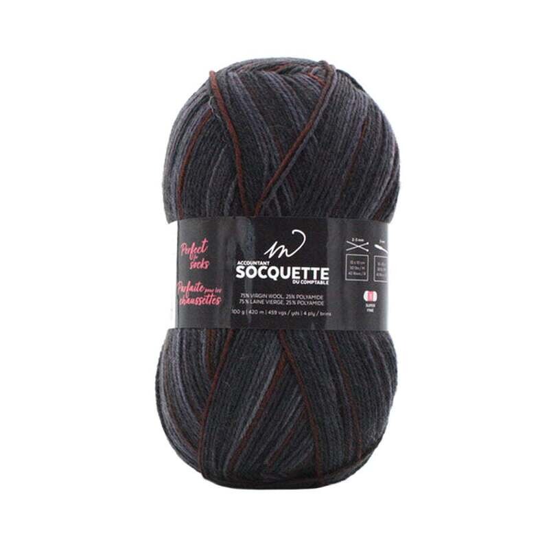 LAINE M SOCQUETTE ANTHRACITE BRIQUE