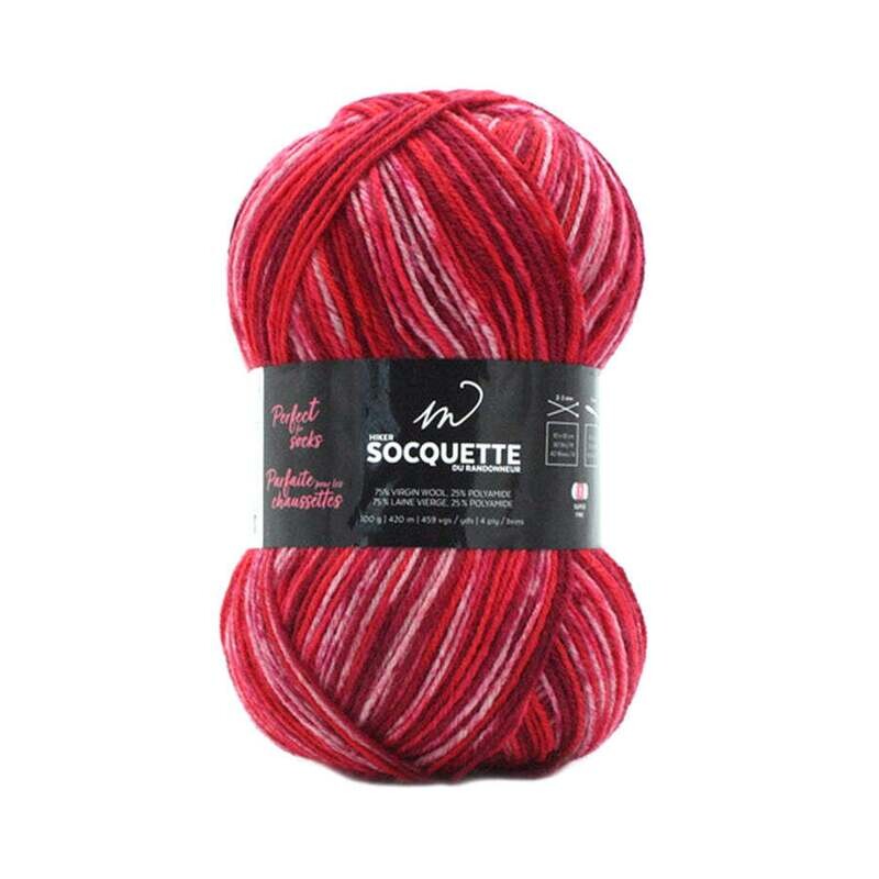 LAINE M SOCQUETTE FRAMBOISE MIXTE