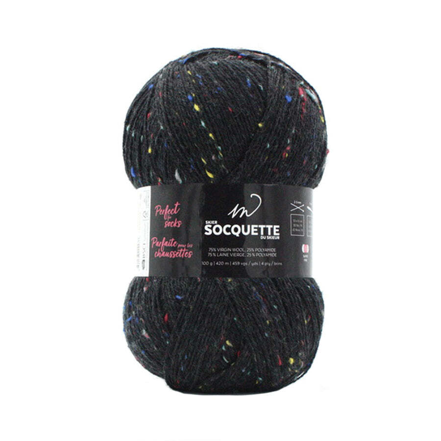 LAINE M SOCQUETTE NOIR TWEED