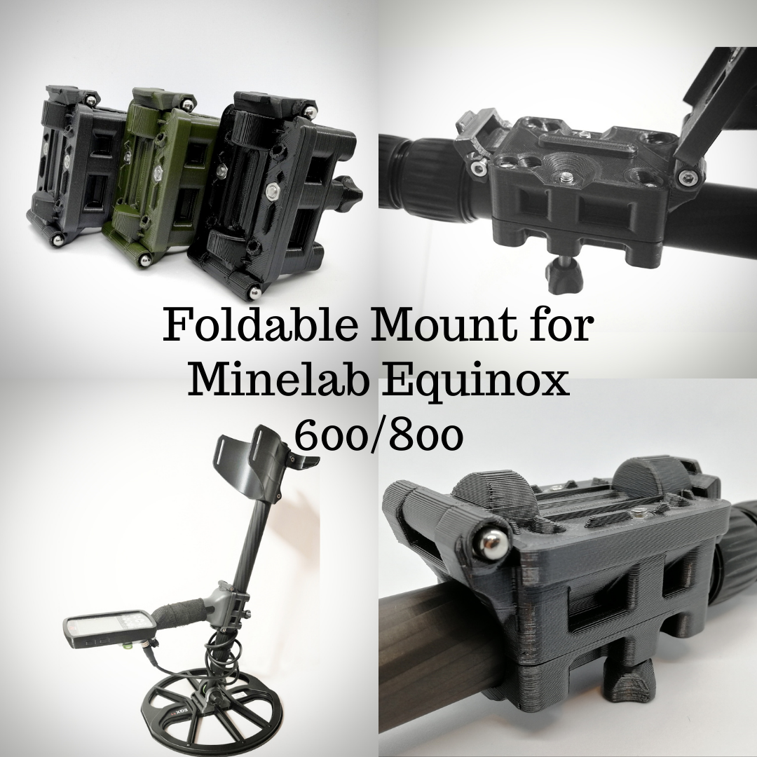 Foldable Mount for Minelab Equinox 600/800