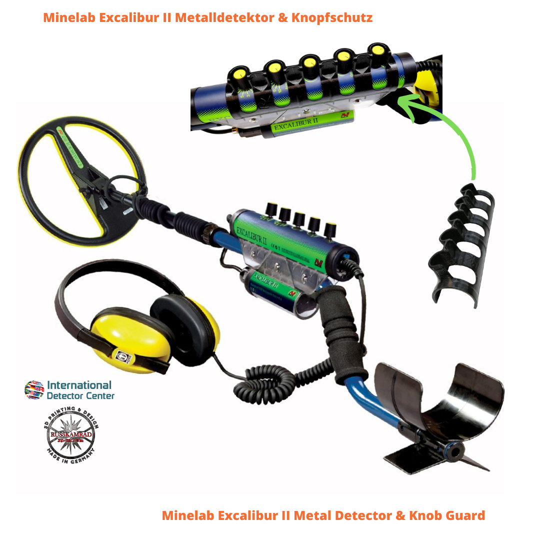 Minelab Excalibur II Metal Detector & Knob Guard