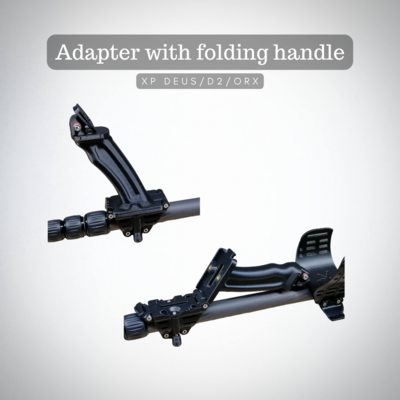 Adapter with folding handle for XP Deus/D2/ORX