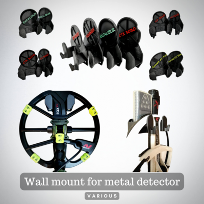 Wall mount for metal detector (various) Wall mount for metal detector (various)