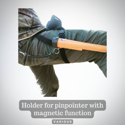 Holder for pinpointer with magnetic function (various)