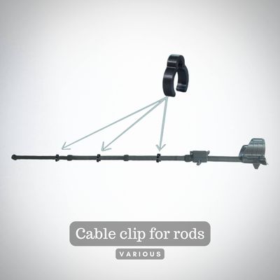 Cable clip for rods (various)