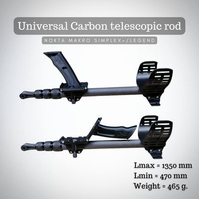 Universal Carbon telescopic rod for Nokta Makro Simplex+/Legend Universal Carbon telescopic rod for Nokta Makro Simplex+/Legend