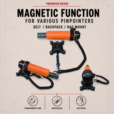 Holder for pinpointer with magnetic function (various)