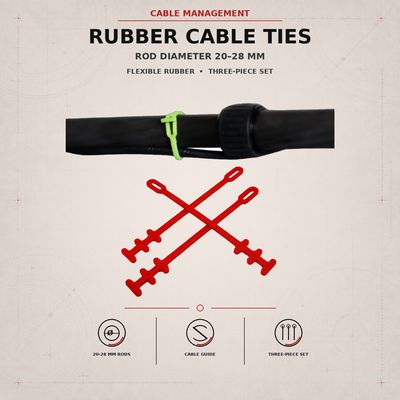 Rubber cable ties for shaft (rod diameter 20-28 mm)