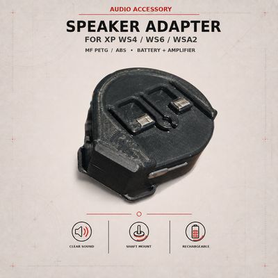 Adapter with speaker for WS4/WS6/WSA2 XP